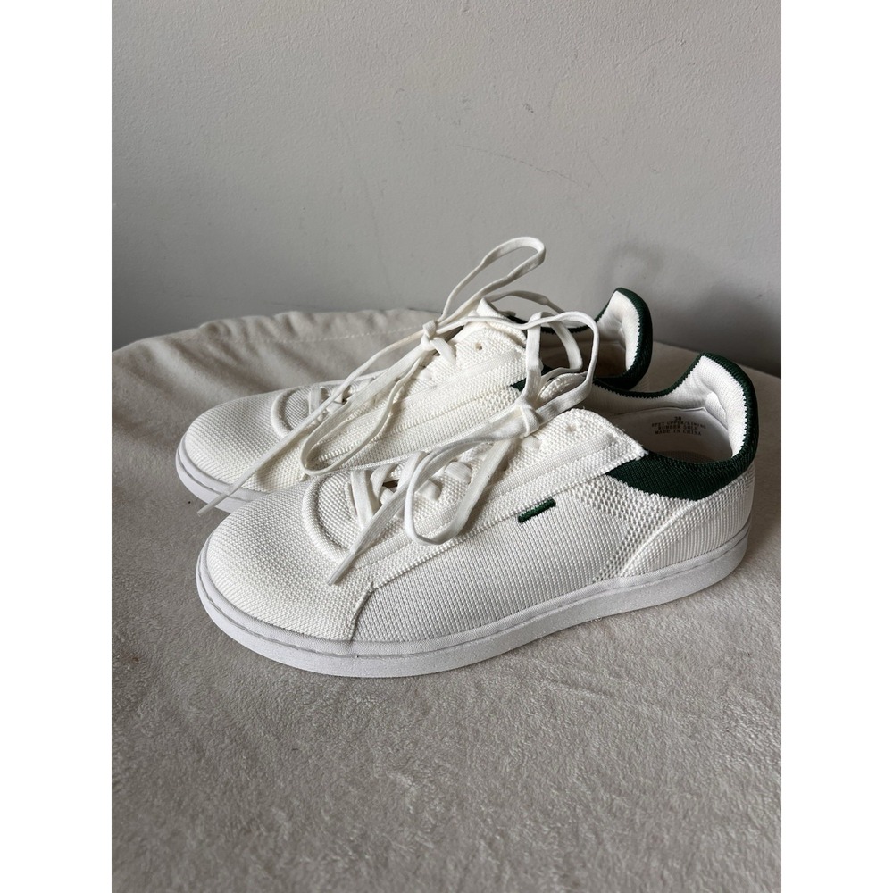 VIVAIA Cream With Green Accents V Prime Sneakers Size 38 Comfort Cute Lace-up